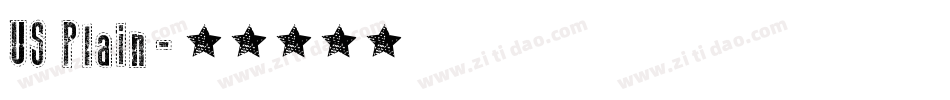 US Plain字体转换